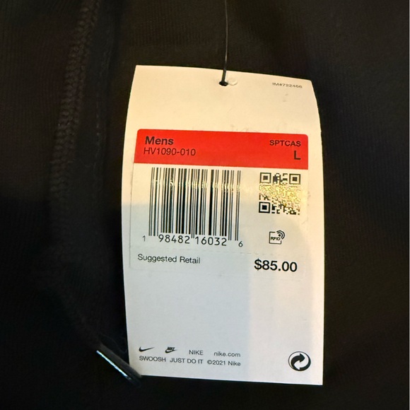 MENS NIKE SOLO SWOOSH FLEECE SWEATPANTS - Picture 11 of 14